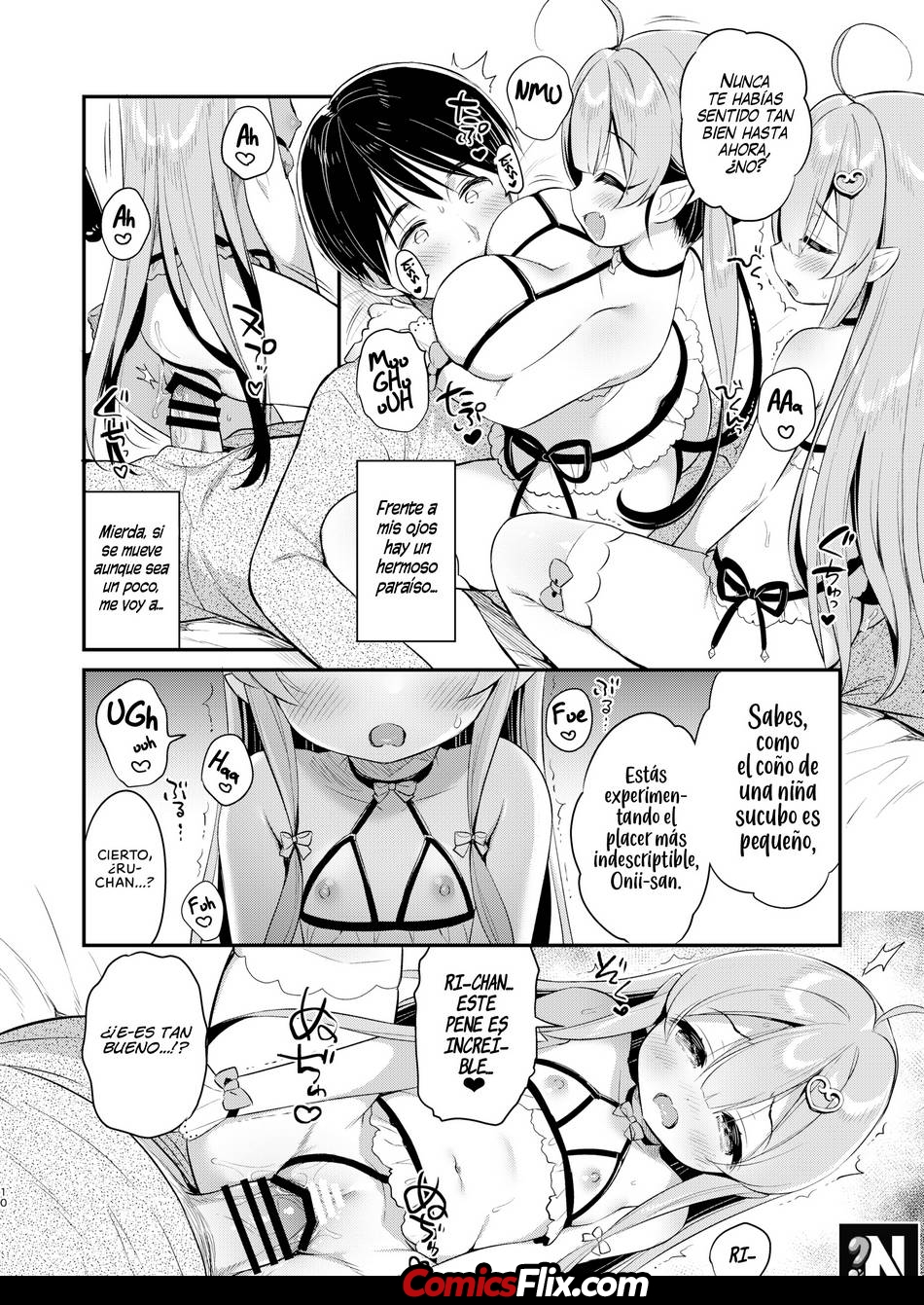 Comic Porno [Usashiro Mani] Ataque De Las Gemelas Sucubo (#7)