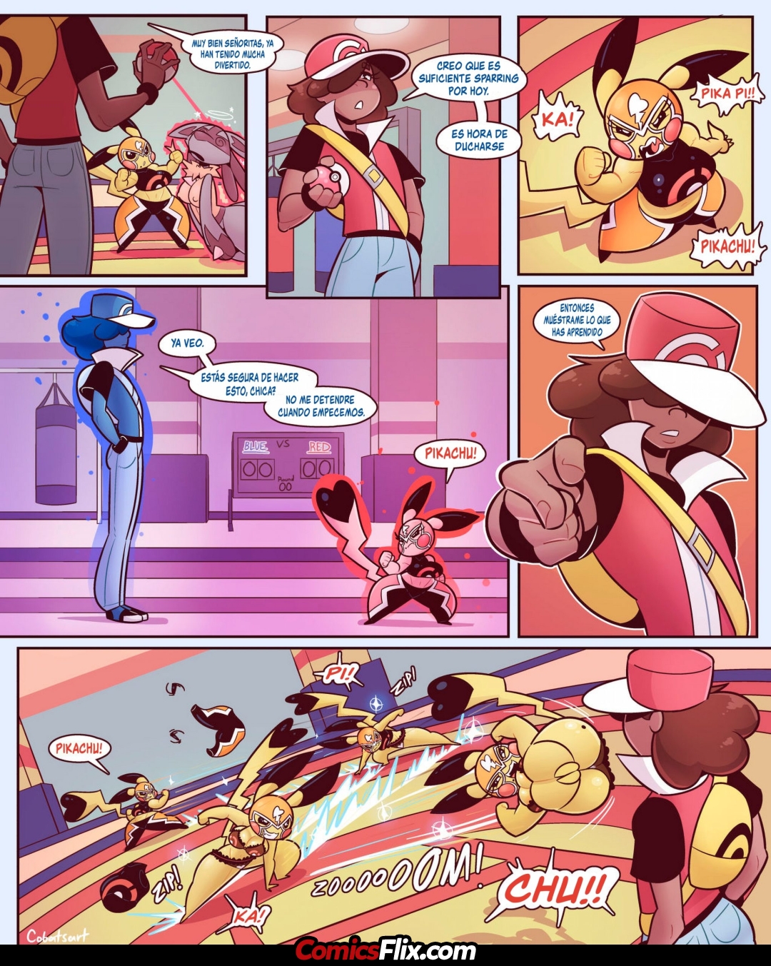 Comic Porno [Cobatsart] Chicas Typical Training Day (Pokemon) (#3)