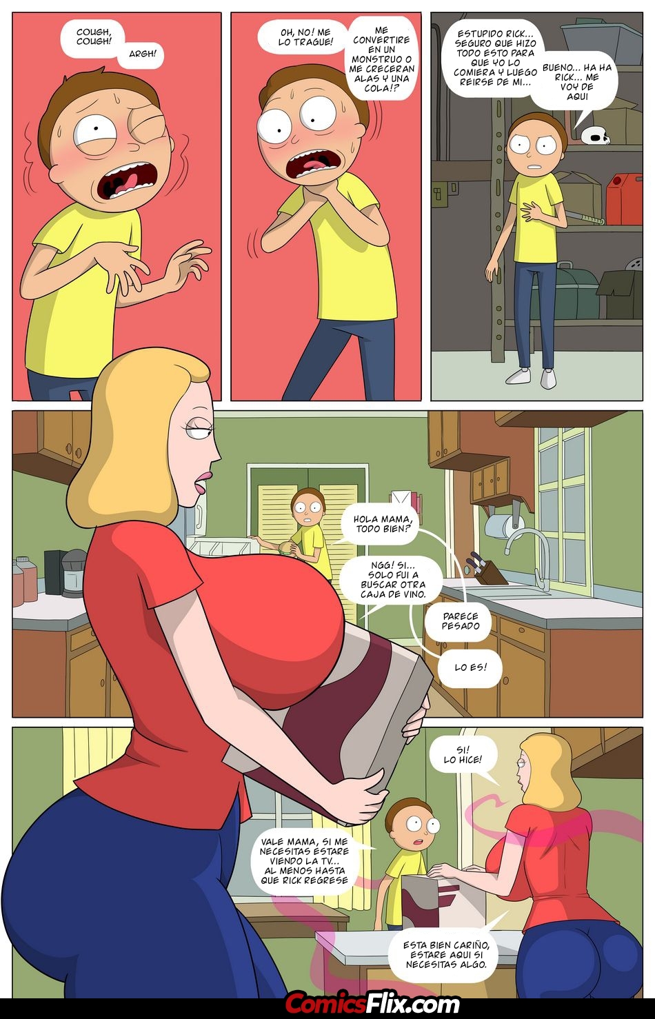 Comic Porno [Arabatos] Rick Y Morty - El Experimento De Morty (Rick And Morty) (#3)