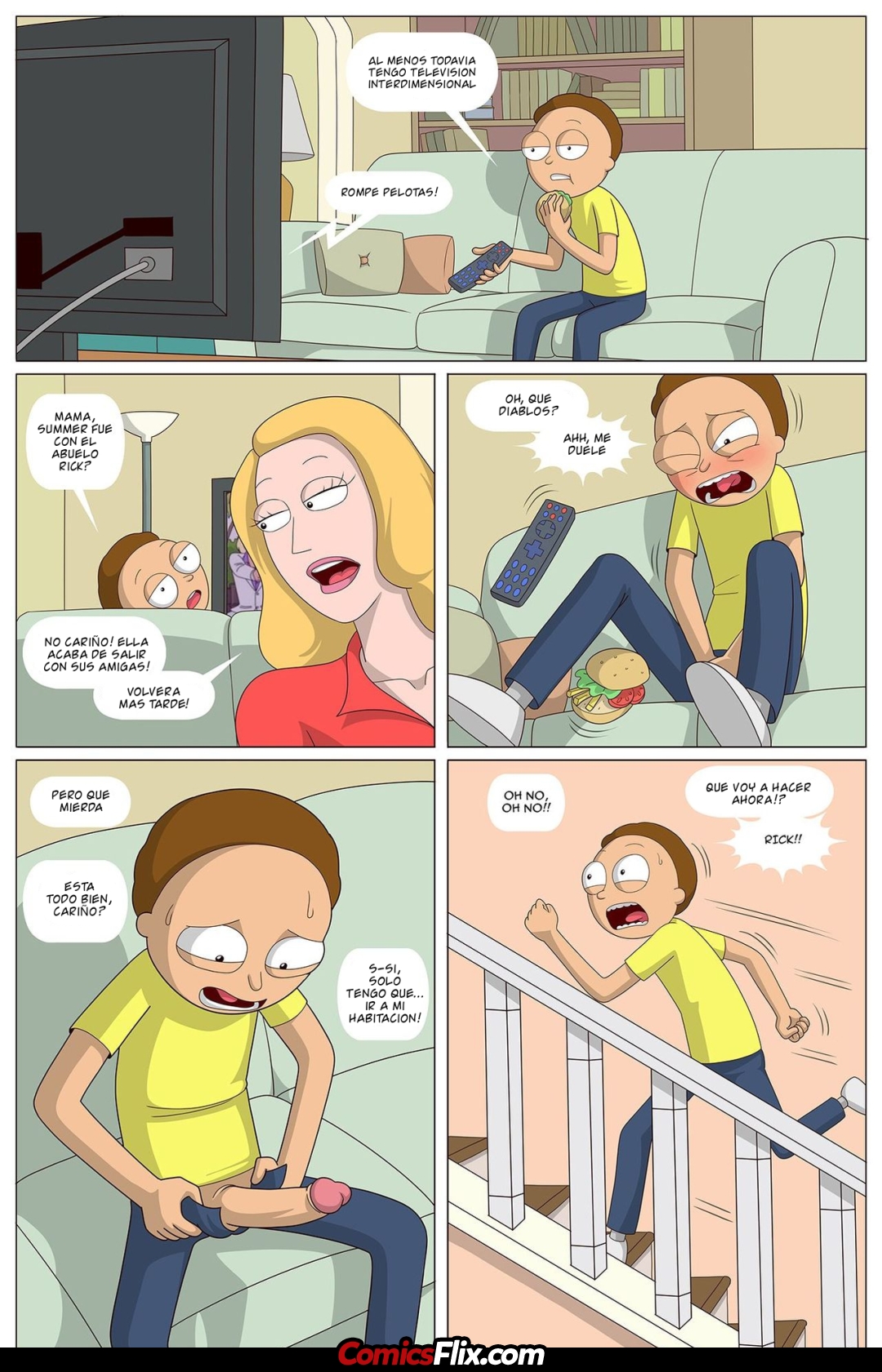 Comic Porno [Arabatos] Rick Y Morty - El Experimento De Morty (Rick And Morty) (#4)