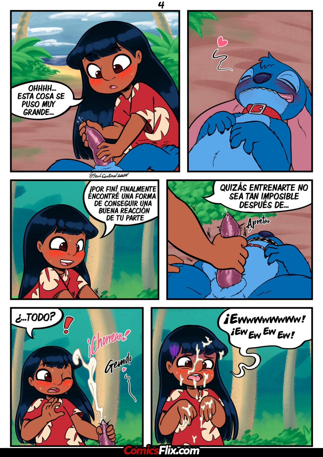 Comic Porno [SoulCentinel] Entrenando A Tu Mascota (Lilo & Stitch) (#5)