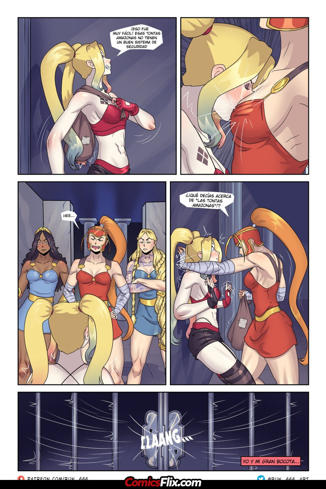 Comic Porno [Run 666] The Princess And The Villain (Justice League) (#4)