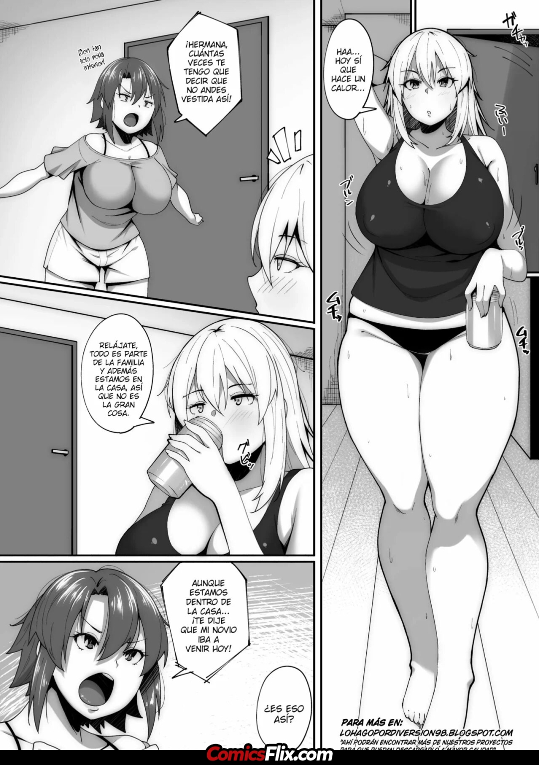 Comic Porno [Skylader] LA HERMANA DE MI NOVIA ME SEDUCIO EN EL BANO Y TERMINE FOLLANDOMELA! (#2)