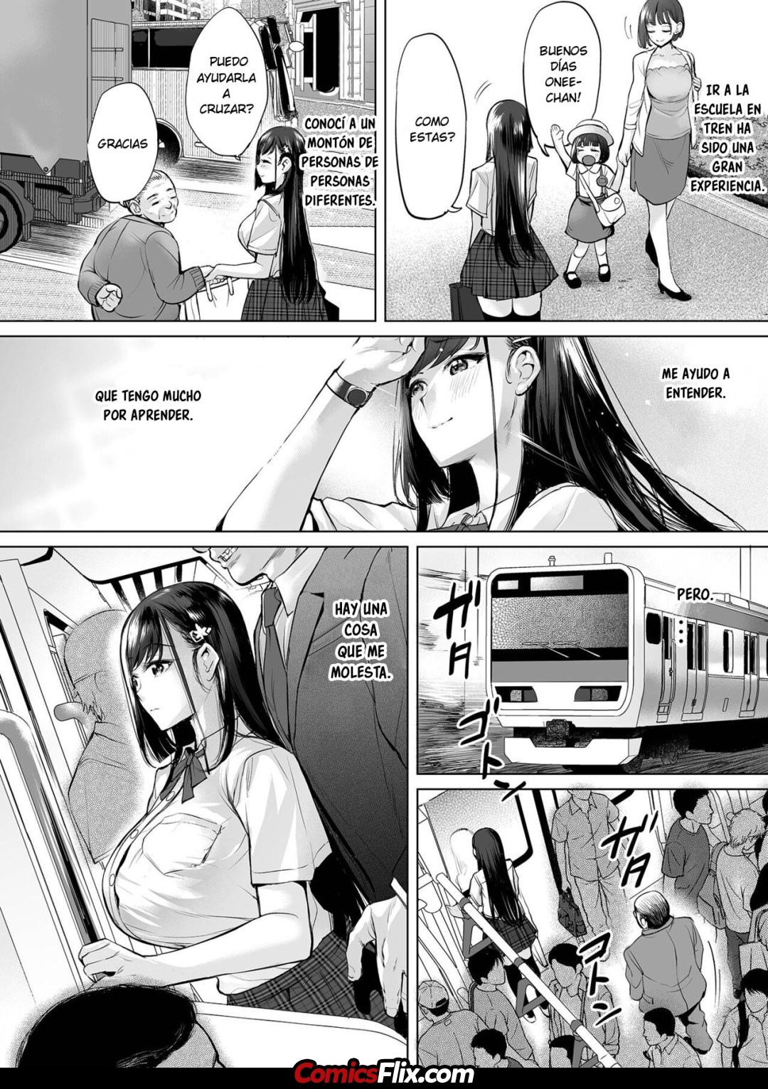 Comic Porno [Ere 2 Earo] Ojou-Sama Chikan Train Senorita En El Tren De Abusadores (COMIC Orga Vol. 30) (#6)