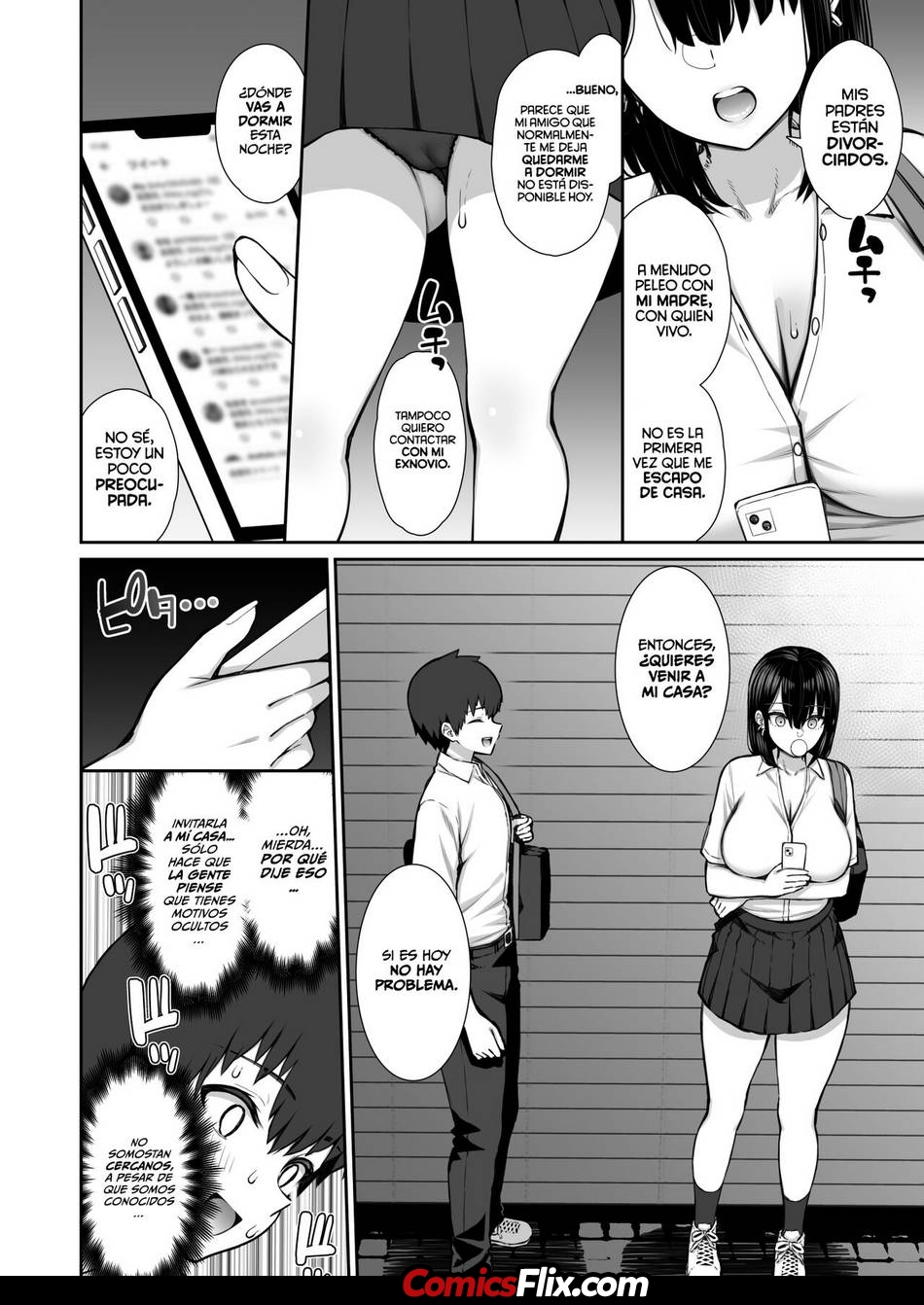 Comic Porno [Izure] Mi Gyaru Senpai Fugitiva Me Deja Follarla Con Demasiada Facilidad (#5)