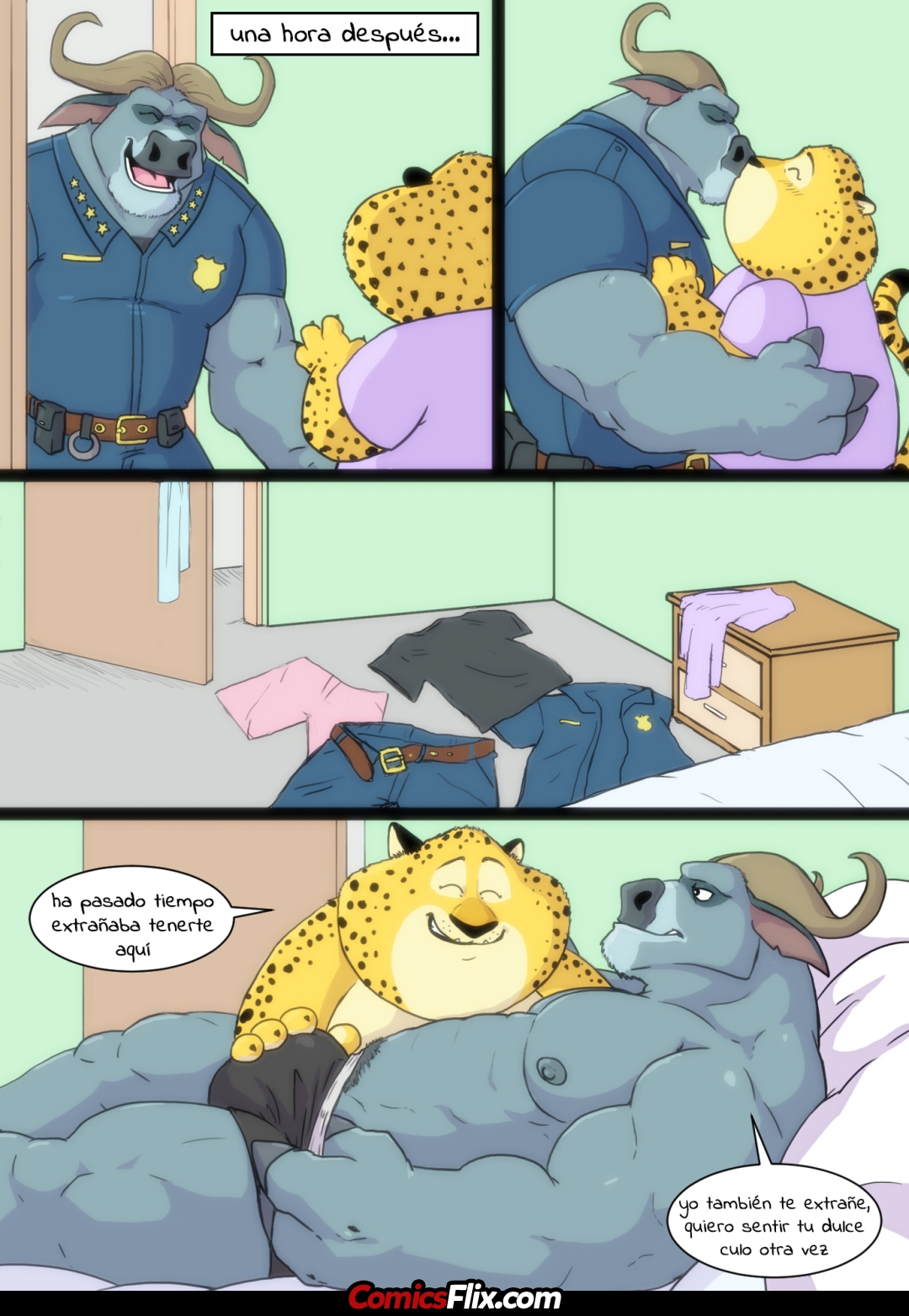 Comic Porno [Goyo] Clawhauser - Bogo (Zootopia) (#2)