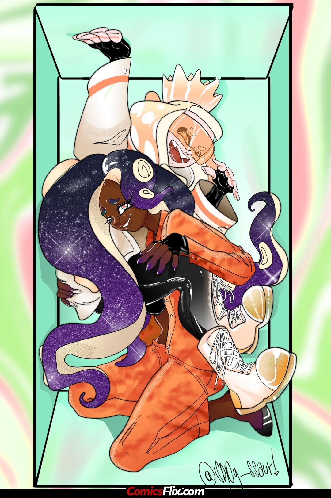 Comic Porno [Spicy_ssaur] Elevatooor Love (Splatoon) (#7)