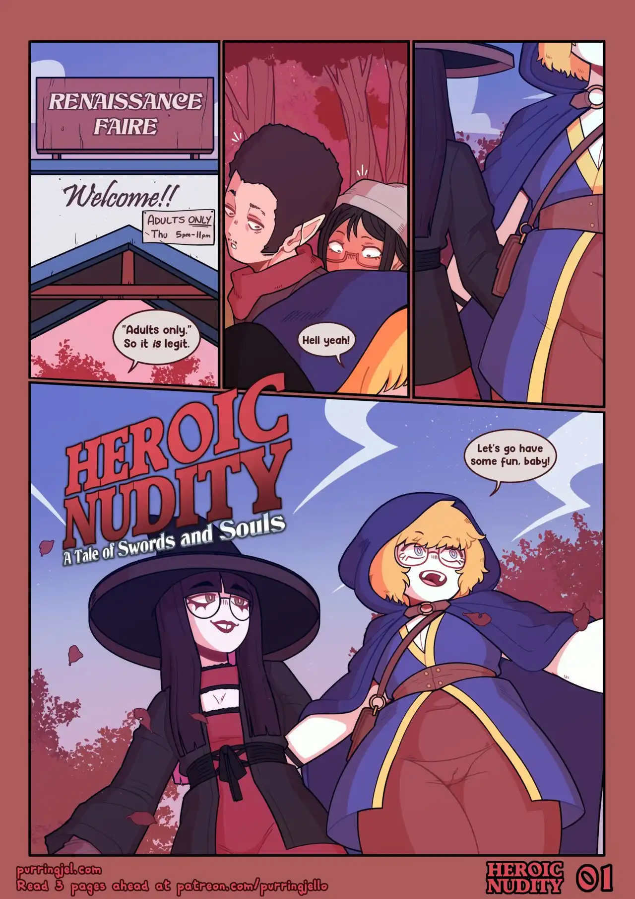 Comic Porno de Heroic Nudity - Purringjello (#1)