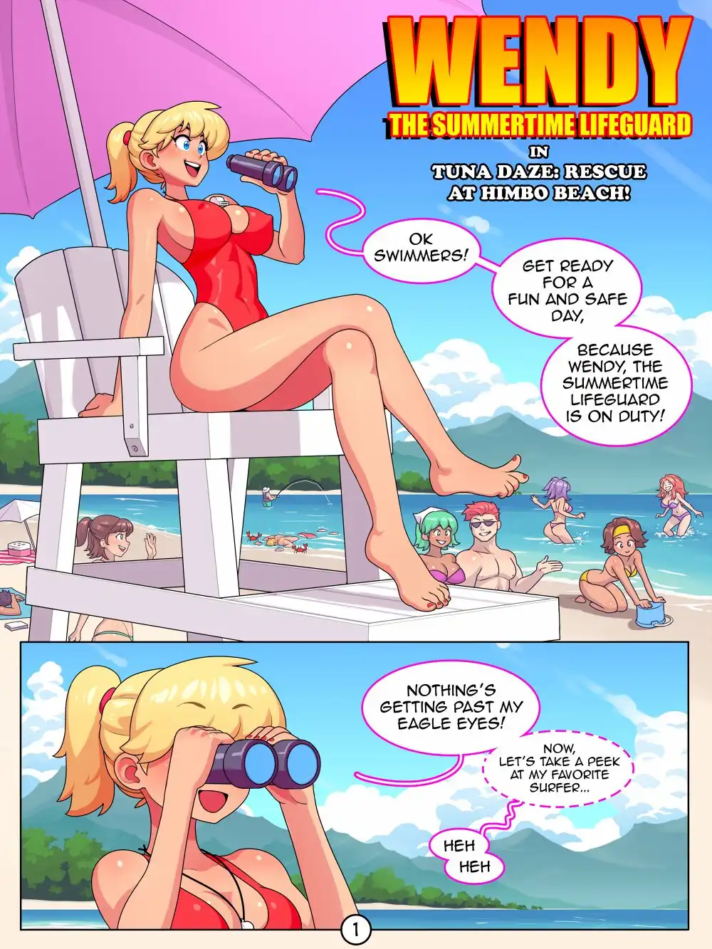 Comic Porno de Wendy The Summertime Lifeguard - RoninDude (#1)