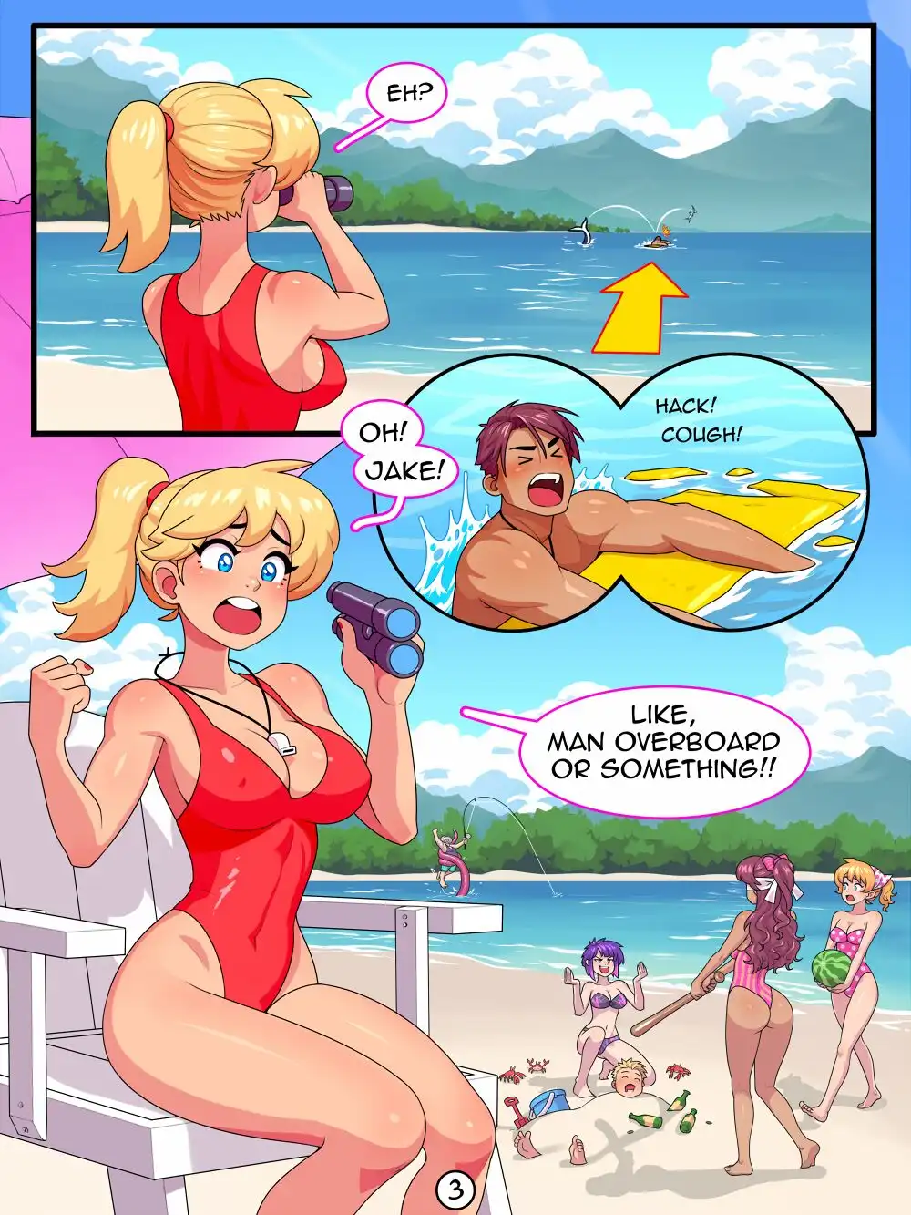 Comic Porno Wendy The Summertime Lifeguard - RoninDude (#3)
