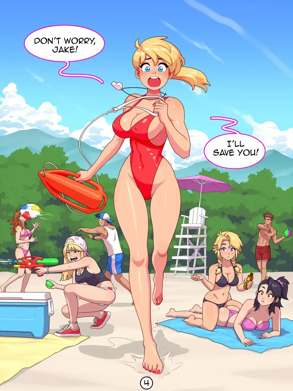 Comic Porno Wendy The Summertime Lifeguard - RoninDude (#4)