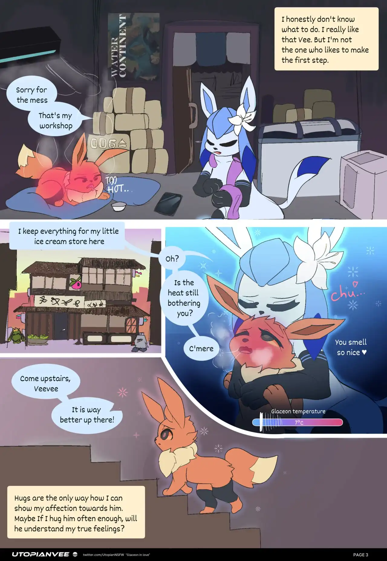 Comic Porno Glaceon In Love - UtopianVee (#3)