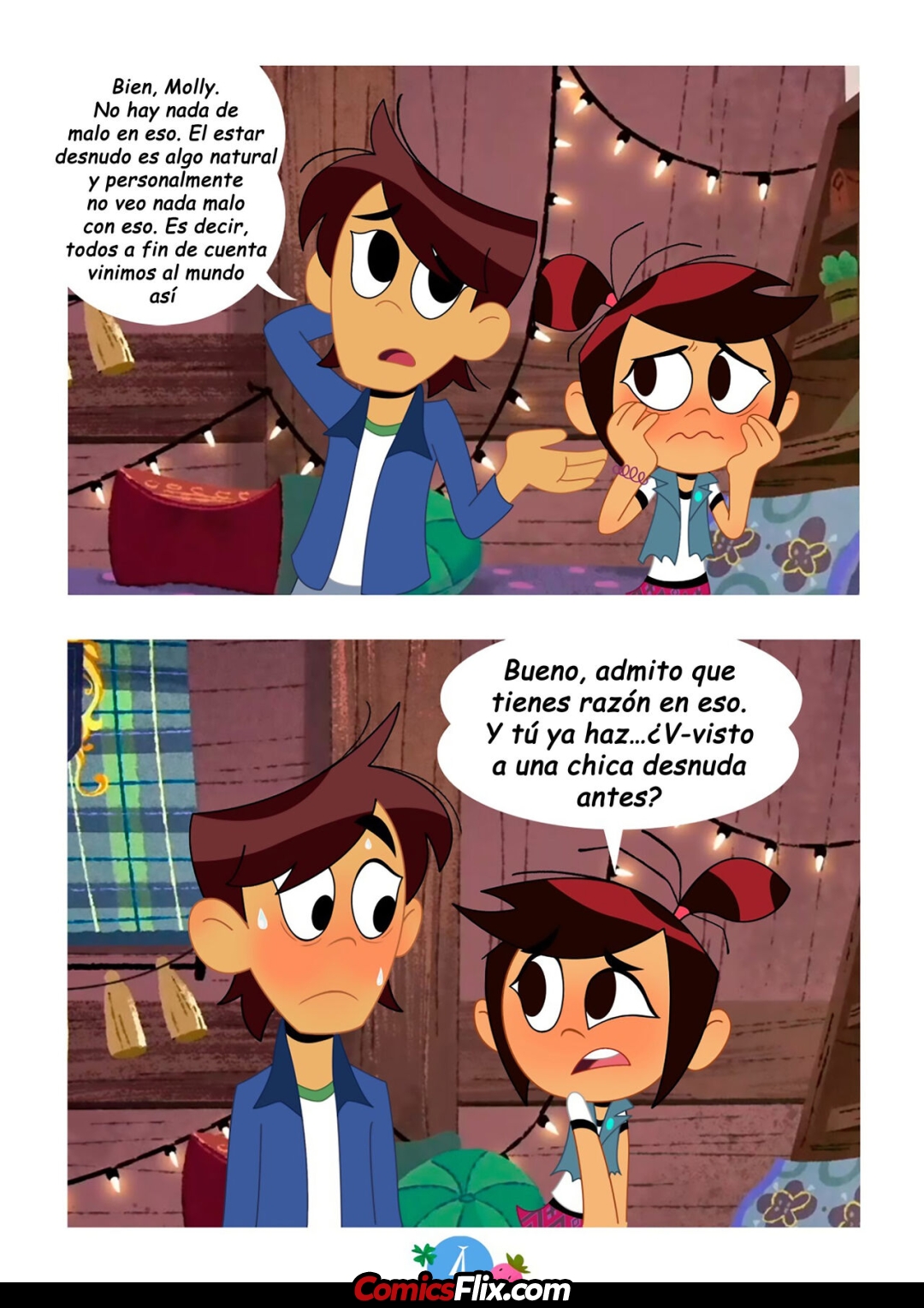 Comic Porno [Lester] Molly & Ollie En Estudiandonos (The Ghost And Molly McGee) (#4)