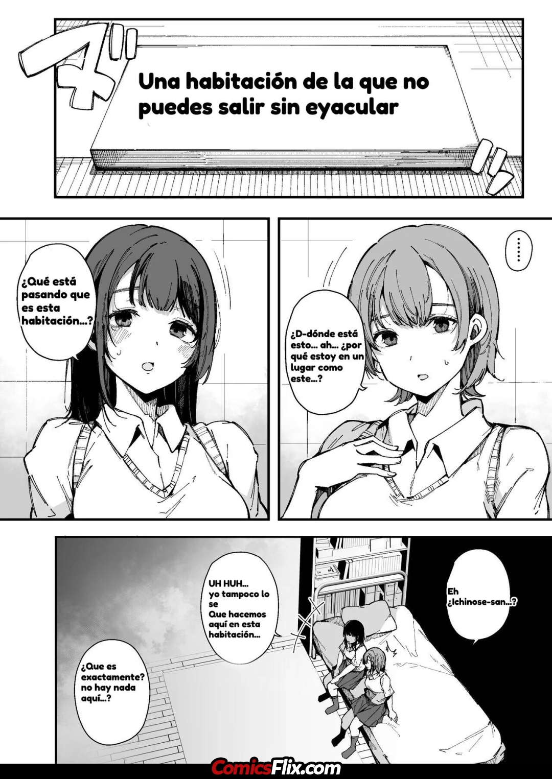 Comic Porno (C103) [BlossomSphere (Sakurayu Hal)] Shasei Shinai To Derarenai Heya | La Habitacion Que Si No Eyaculas No Sales (#2)