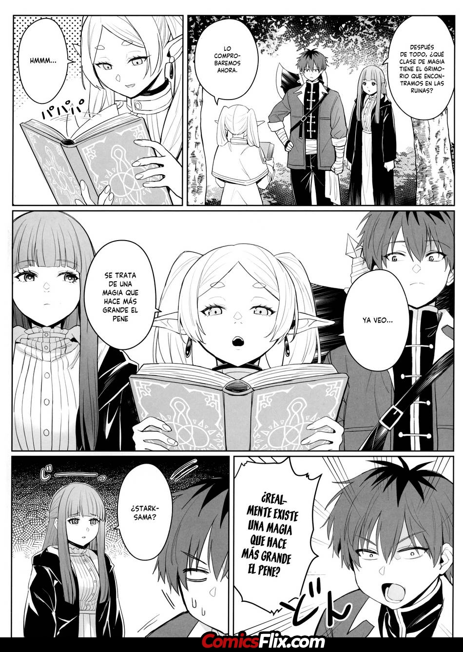 Comic Porno [Zhen Lu] La Magia Que Hace Mas Grande El Pene (Sousou No Frieren) (#2)