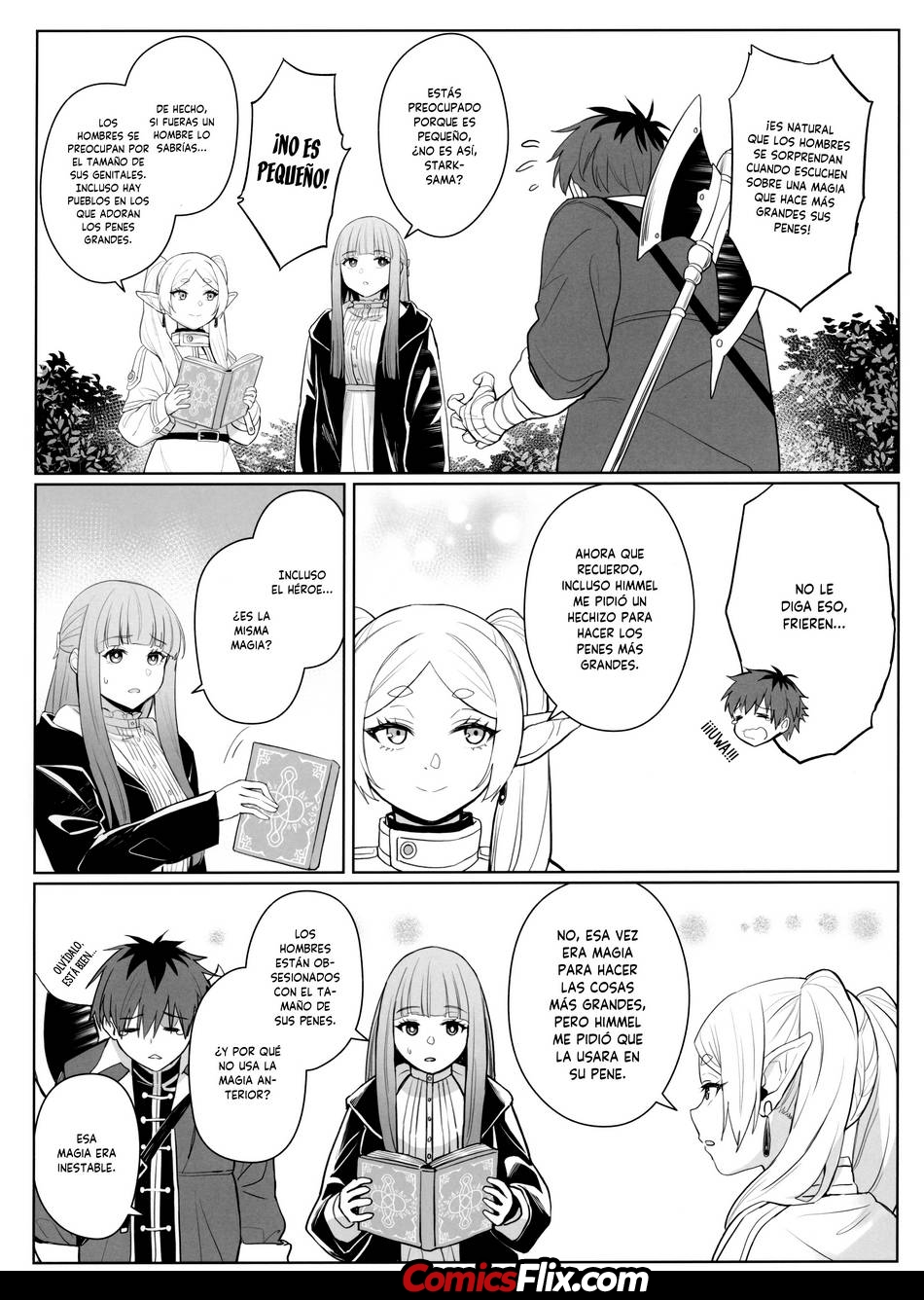 Comic Porno [Zhen Lu] La Magia Que Hace Mas Grande El Pene (Sousou No Frieren) (#3)