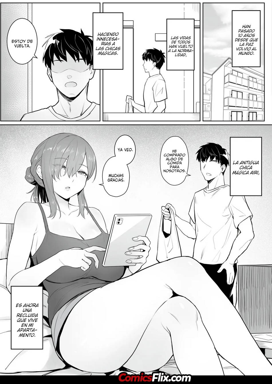 Comic Porno [Zhen Lu] La Vida NEET De Una Antigua Chica Magica (#4)