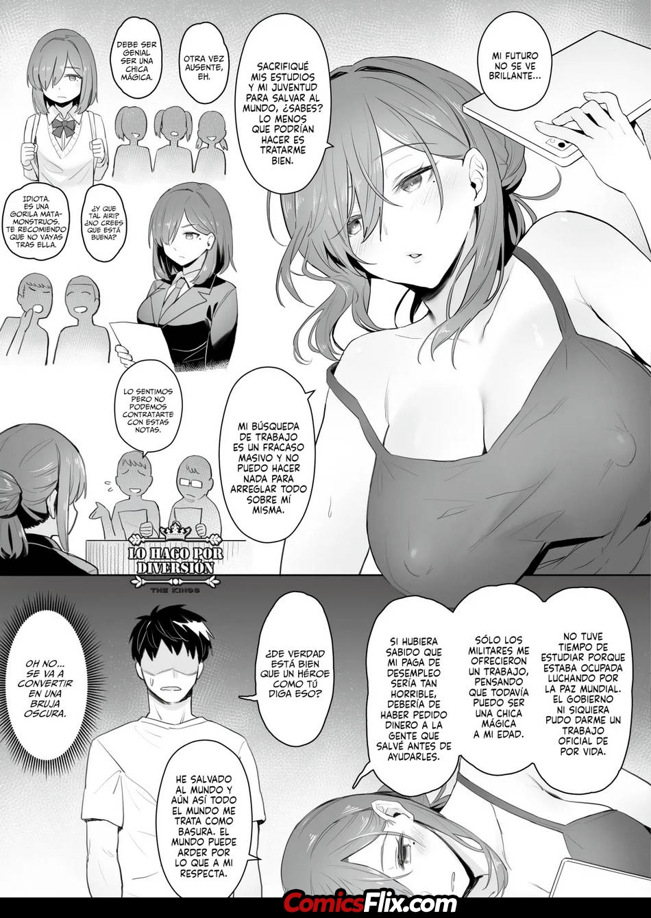 Comic Porno [Zhen Lu] La Vida NEET De Una Antigua Chica Magica (#6)
