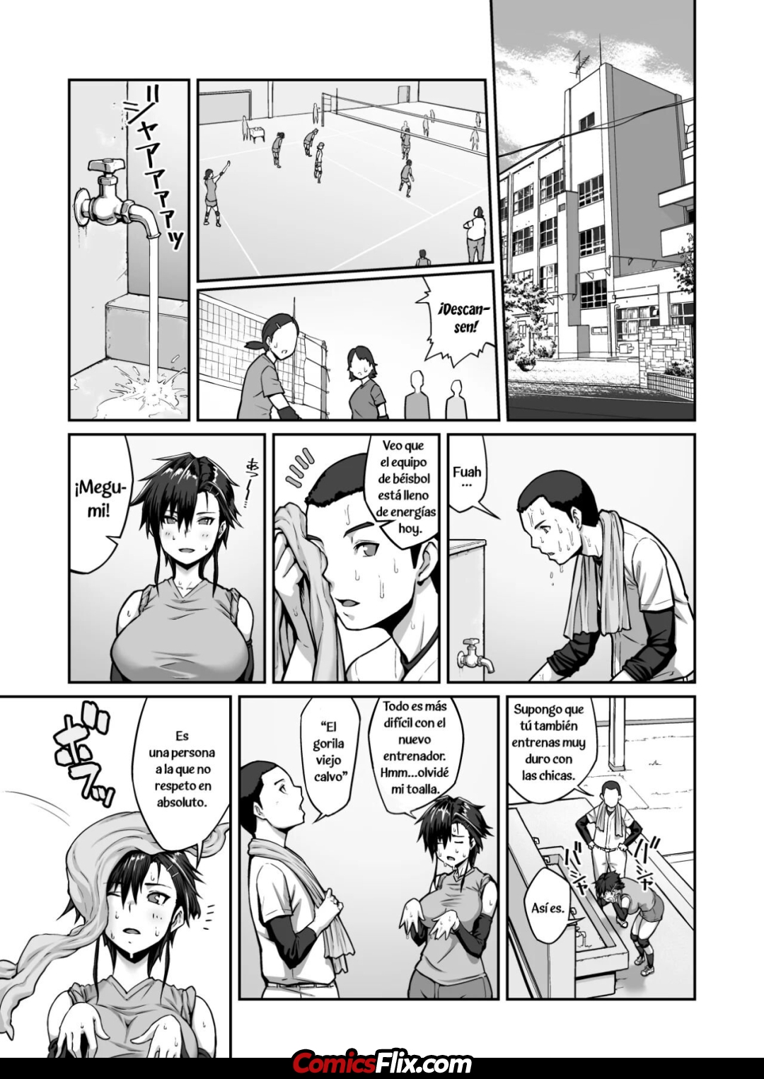 Comic Porno [climbcrown] UNA MUJER NO PUEDE ESCAPAR DE LA EYACULACION INTERNA DE UN VIEJO VOLUMEN 1 (MEGUMI FUJITOMO) (#3)