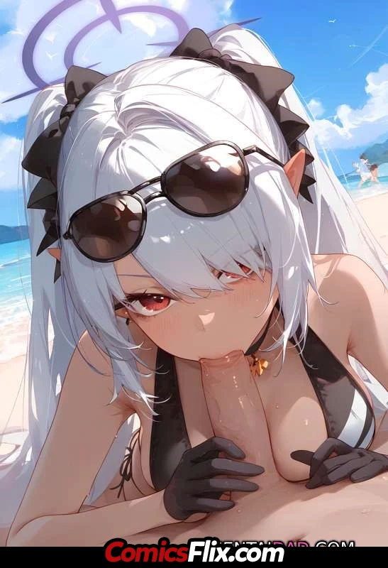 Comic Porno Iori Shiromi Beach Sex | Blue Archive (#5)