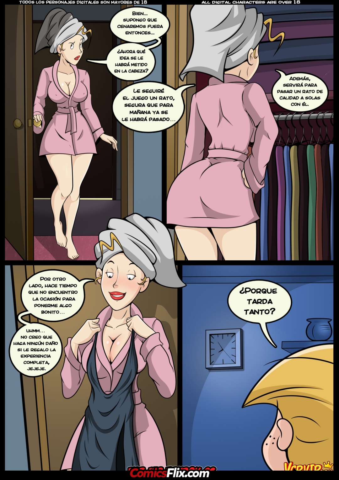 Comic Porno de [VCPVIP (Croc)] Milf Catchers 4 - Cosas De Hombres (Dennis The Menace - The Fairly Oddparents) (#9)