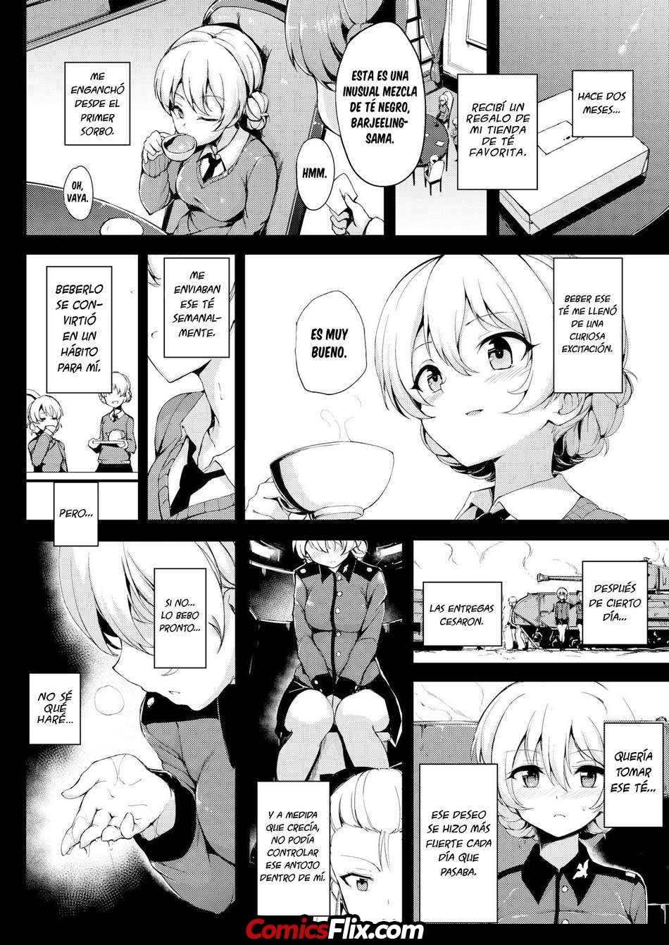 Comic Porno [Kyockcho] Dependencia Al Te Del Placer (Girls Und Panzer) (#3)