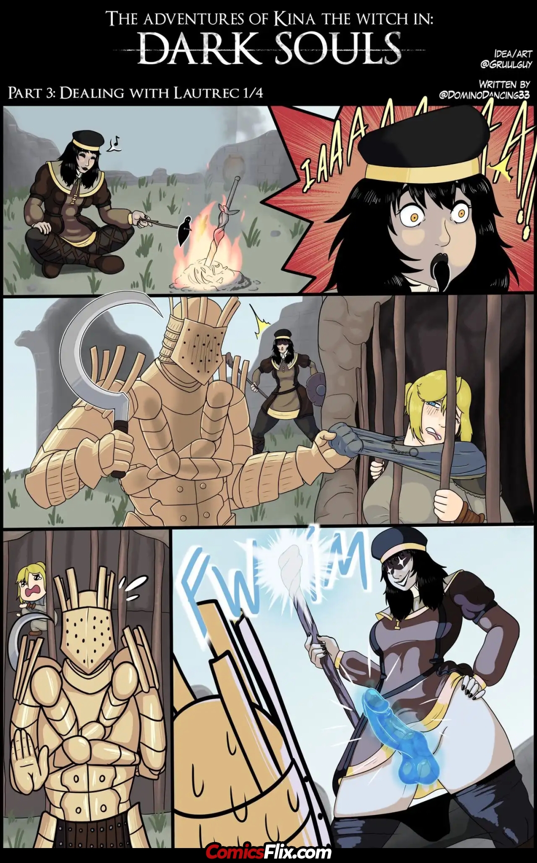 Comic Porno The Adventures Of Kina The Witch In Dark Souls - Gruulguy (#5)