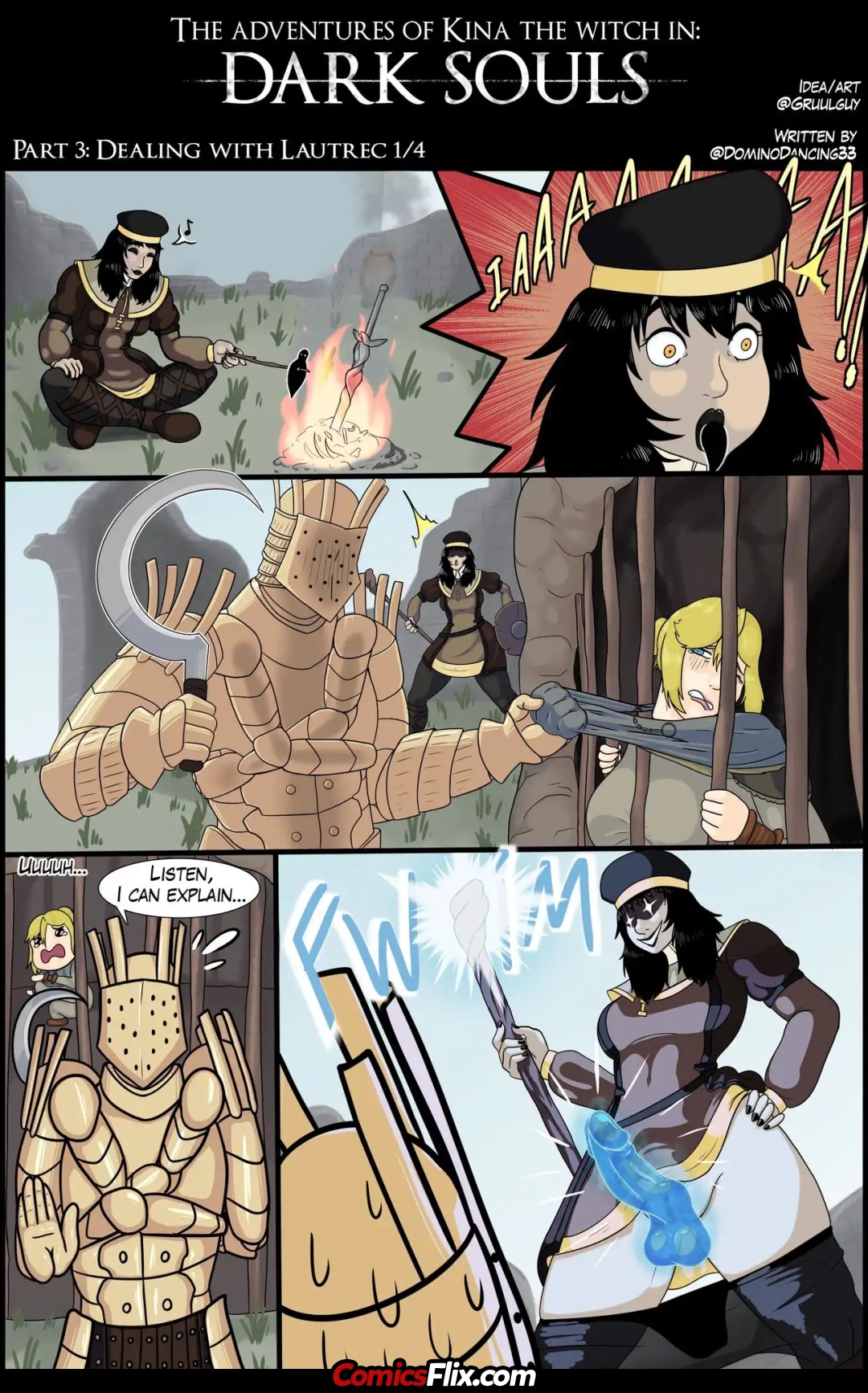 Comic Porno The Adventures Of Kina The Witch In Dark Souls - Gruulguy (#6)