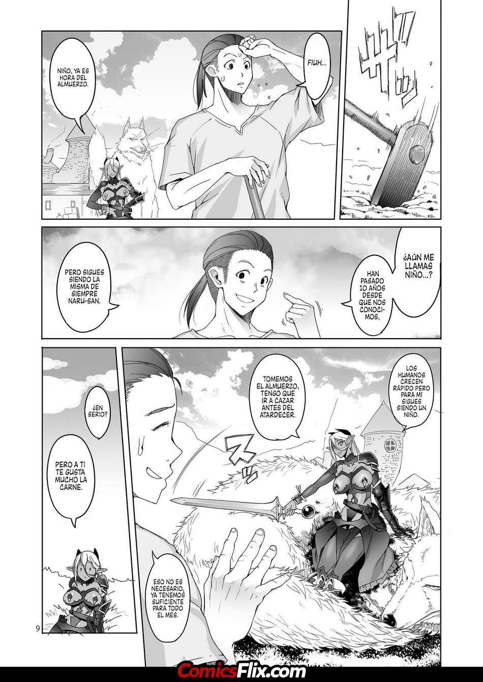 Comic Porno [Asaki Takayuki] Las Eternas Buenas Acciones De Una Elfa Oscura (#6)