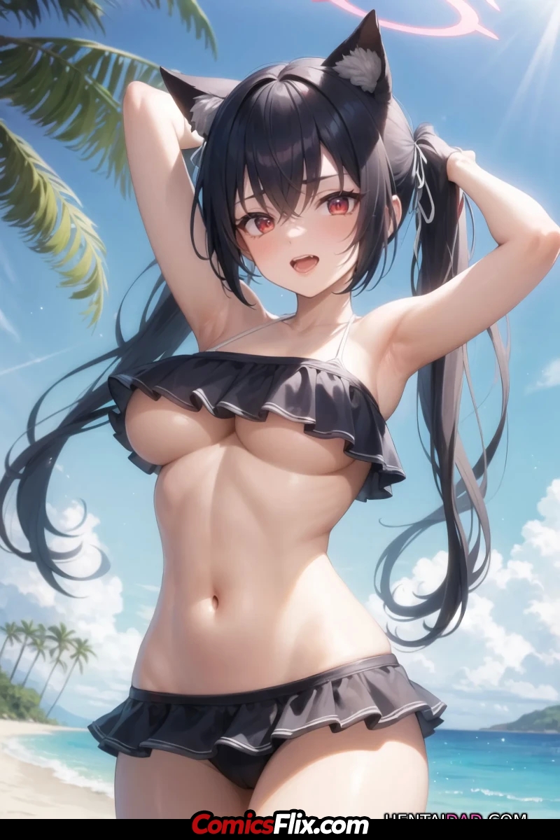 Comic Porno Kuromi Serika Swimsuit Naked | Blue Archive (#7)