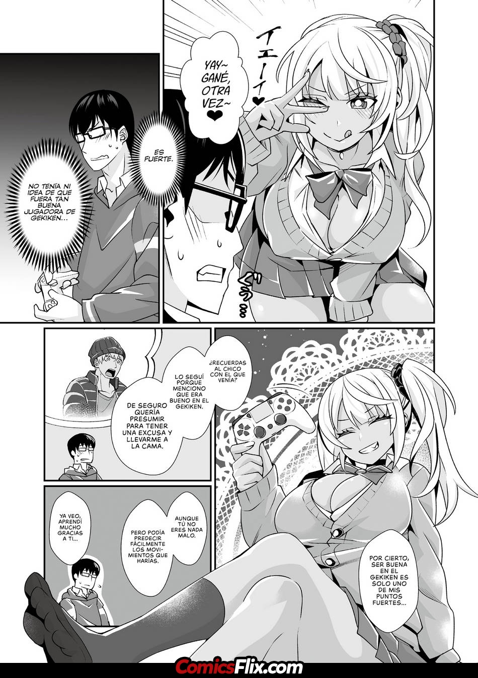 Comic Porno [Toubaru Rairu] Kuro Gal Gamer Encount! (#6)