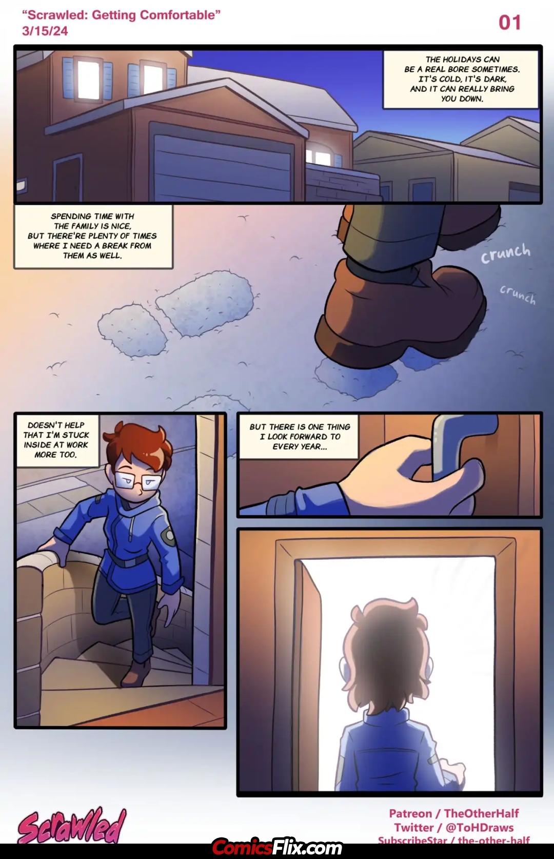 Comic Porno de Scrawled: Getting Comfortable - TheOtherHalf (#1)