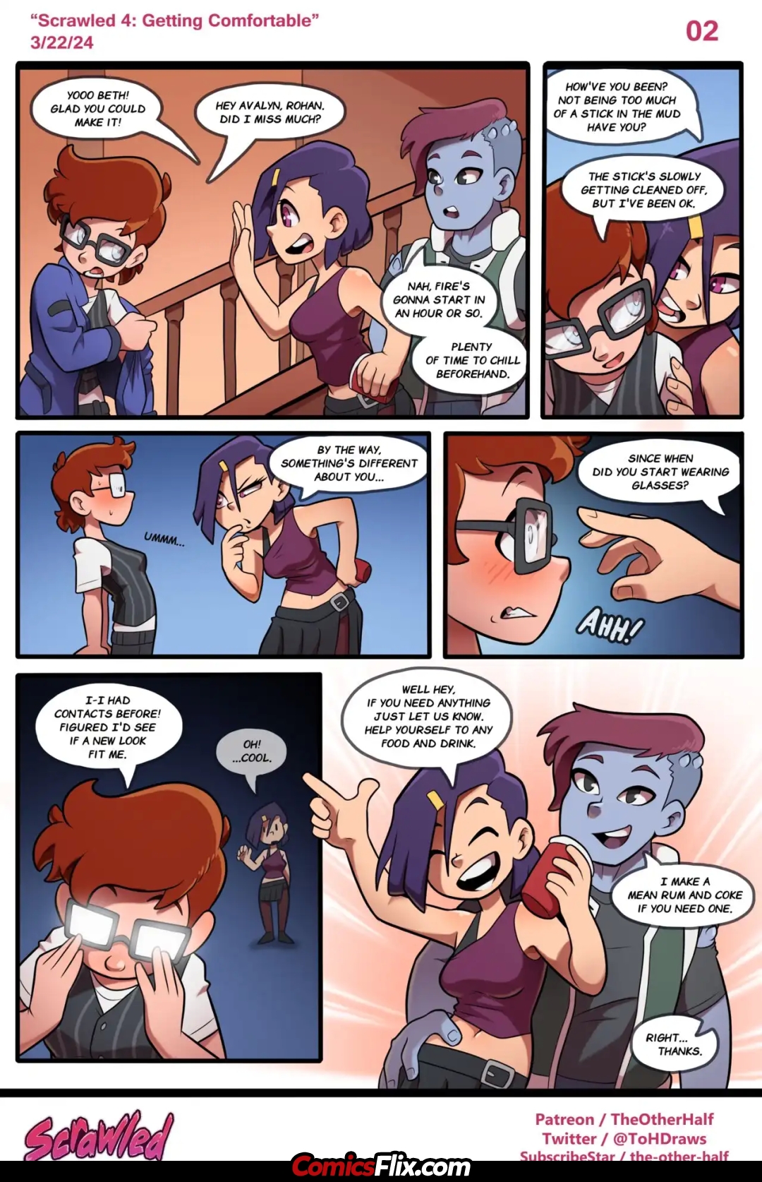 Comic Porno Scrawled: Getting Comfortable - TheOtherHalf (#2)