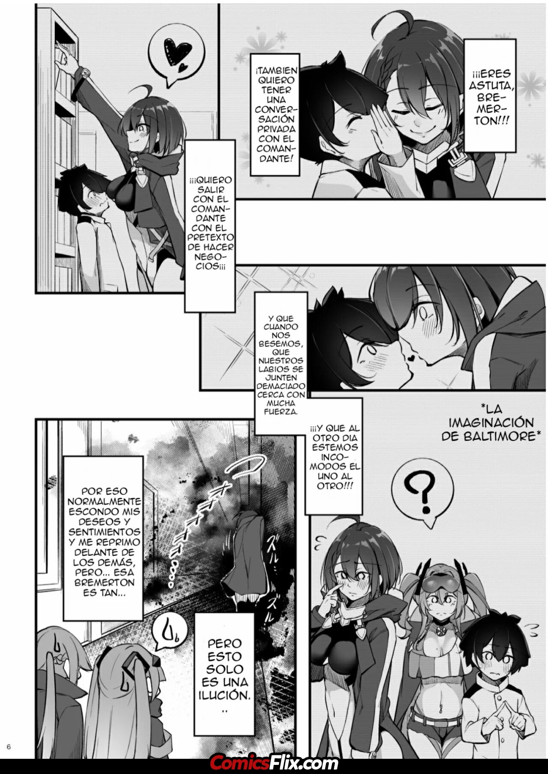 Comic Porno [Gakuen Ketsumeichou (Oriue Wato)] Atsuatsu Oyanami Soudanshitsu -Jissen Hen- | El Cuarto De Conciliacion Amorosa 2 ~El Arco De Baltimore~ (Azur Lane) (#5)