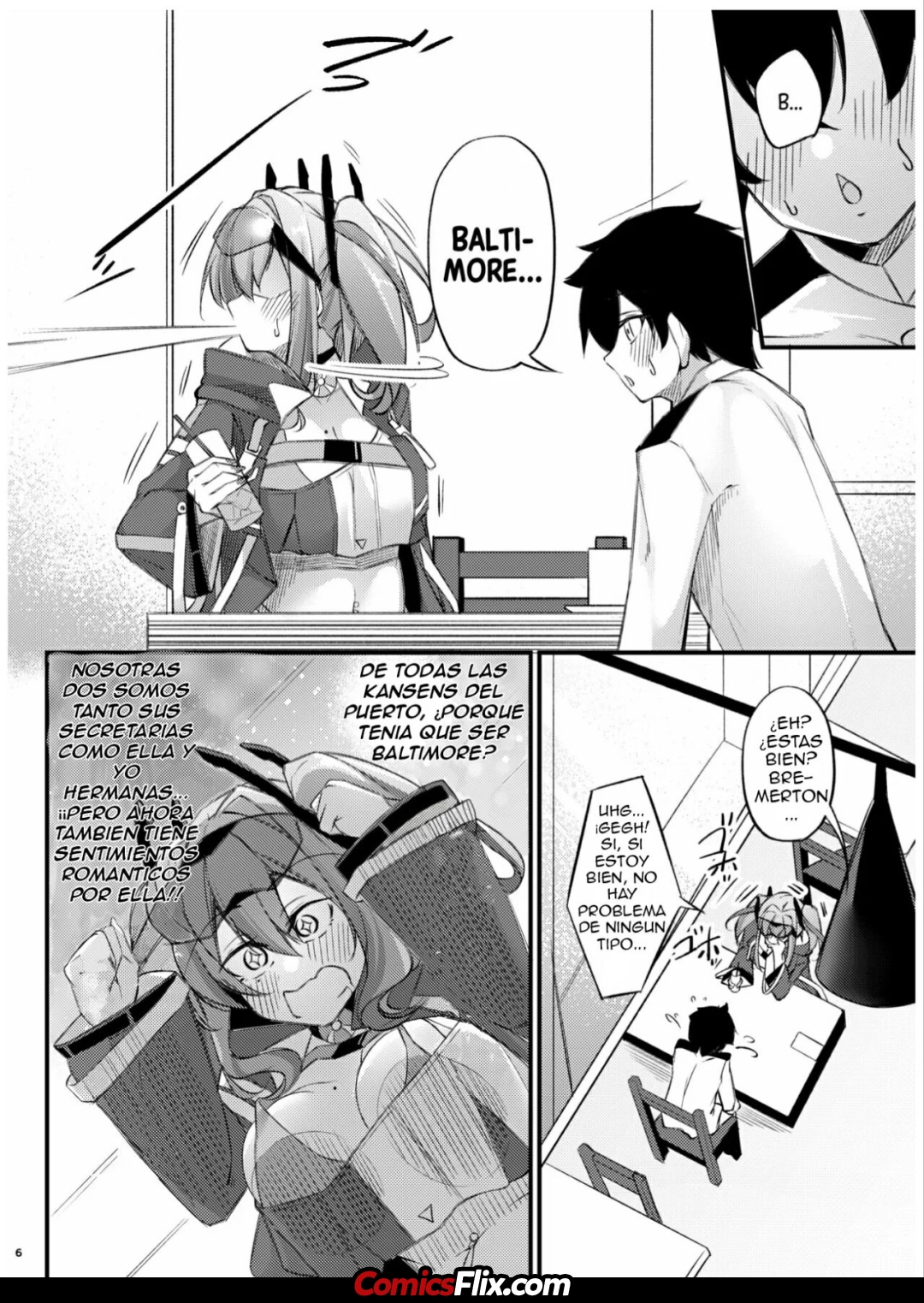 Comic Porno [Gakuen Ketsumeichou (Oriue Wato)] Atsuatsu Oyanami Soudanshitsu -Soudan Hen- | El Cuarto De Conciliacion Amorosa 1 ~El Arco De Bremerton~ (Azur Lane) (#6)