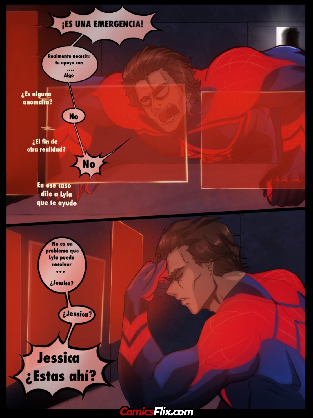 Comic Porno [Bidbrock] Un Pequeno Problema (Spiderman) (#2)