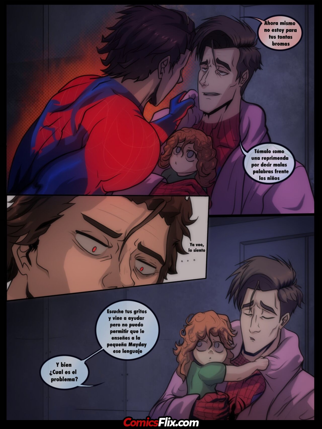 Comic Porno [Bidbrock] Un Pequeno Problema (Spiderman) (#4)