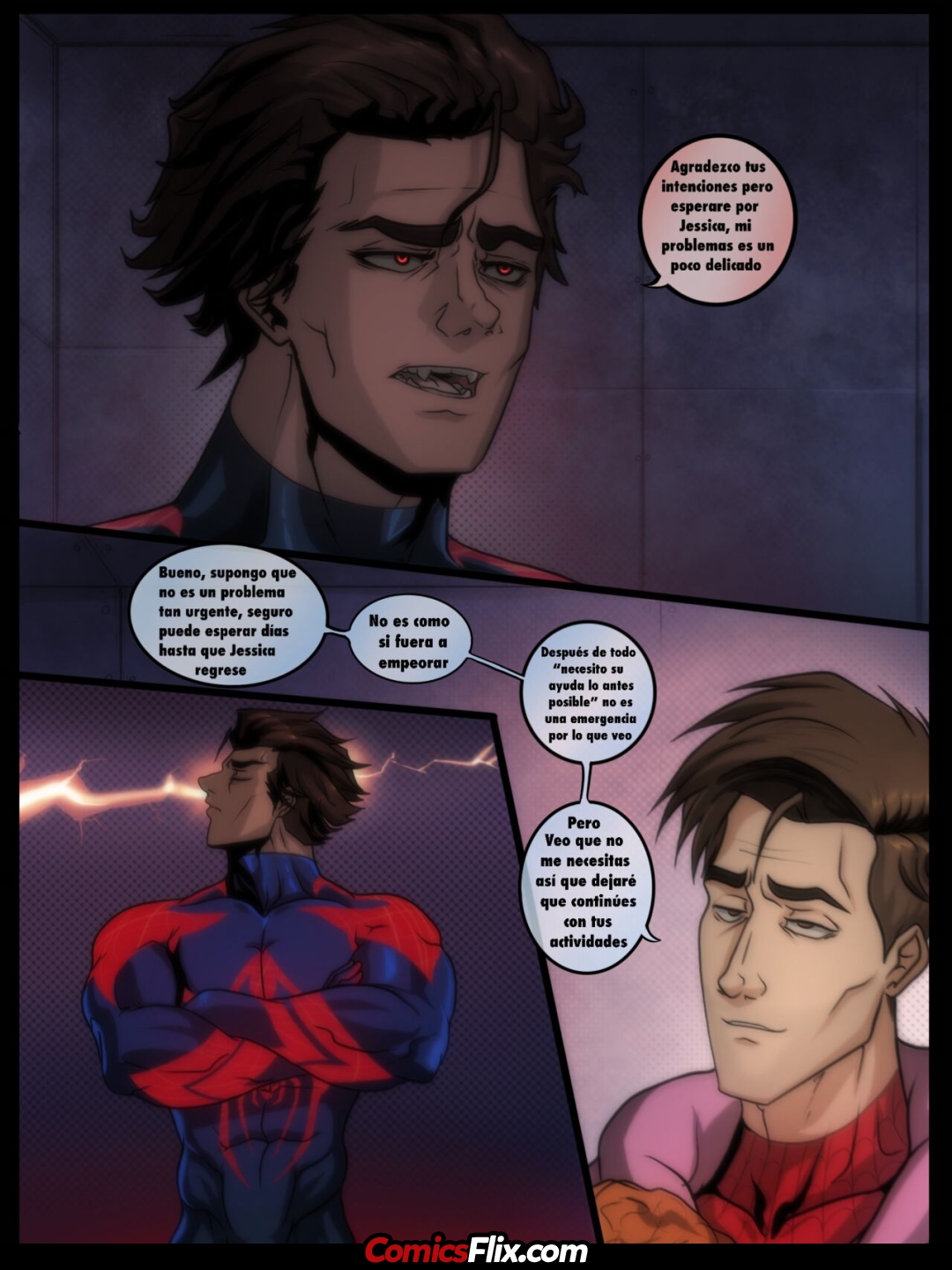 Comic Porno [Bidbrock] Un Pequeno Problema (Spiderman) (#5)