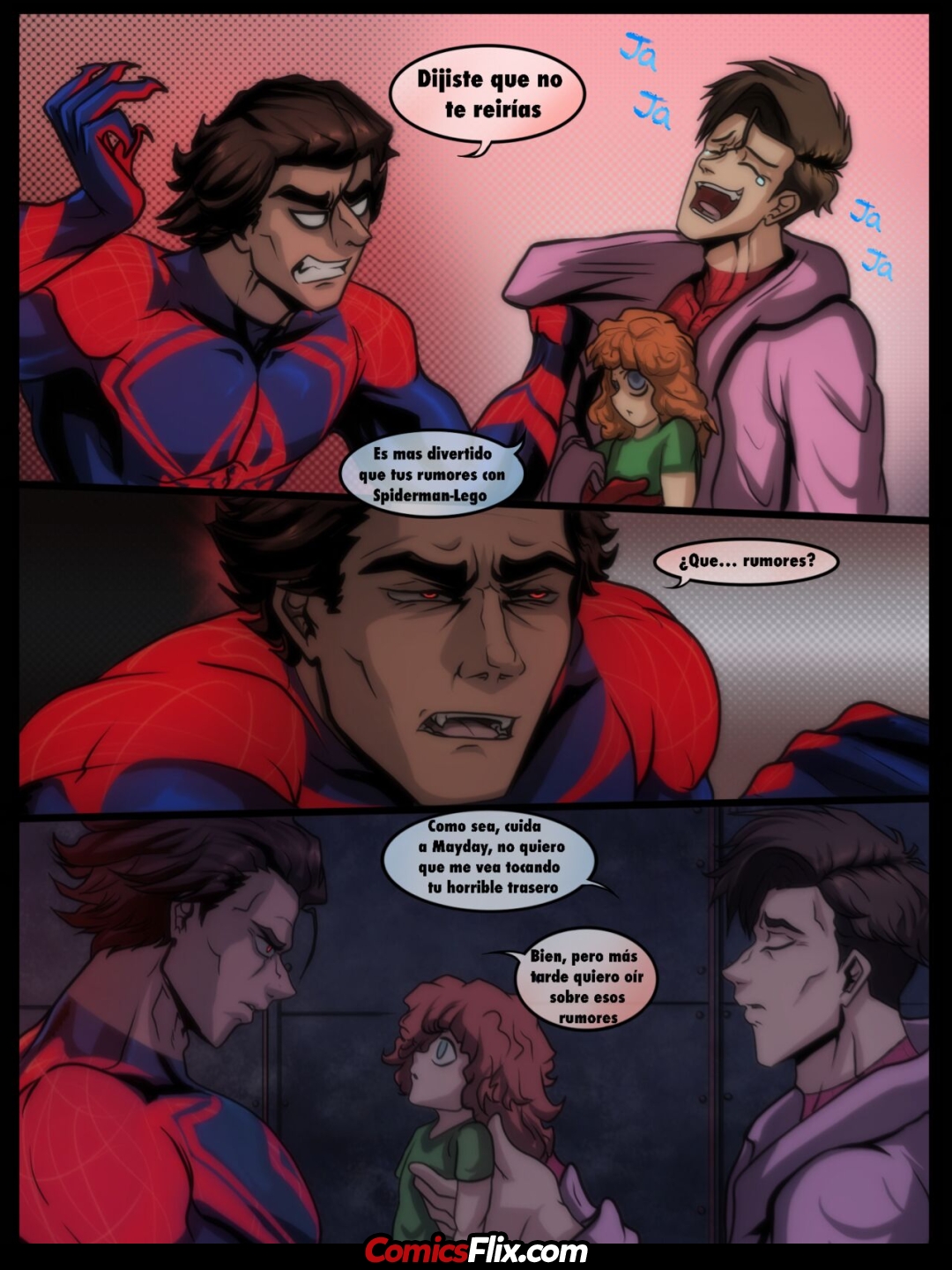 Comic Porno [Bidbrock] Un Pequeno Problema (Spiderman) (#7)
