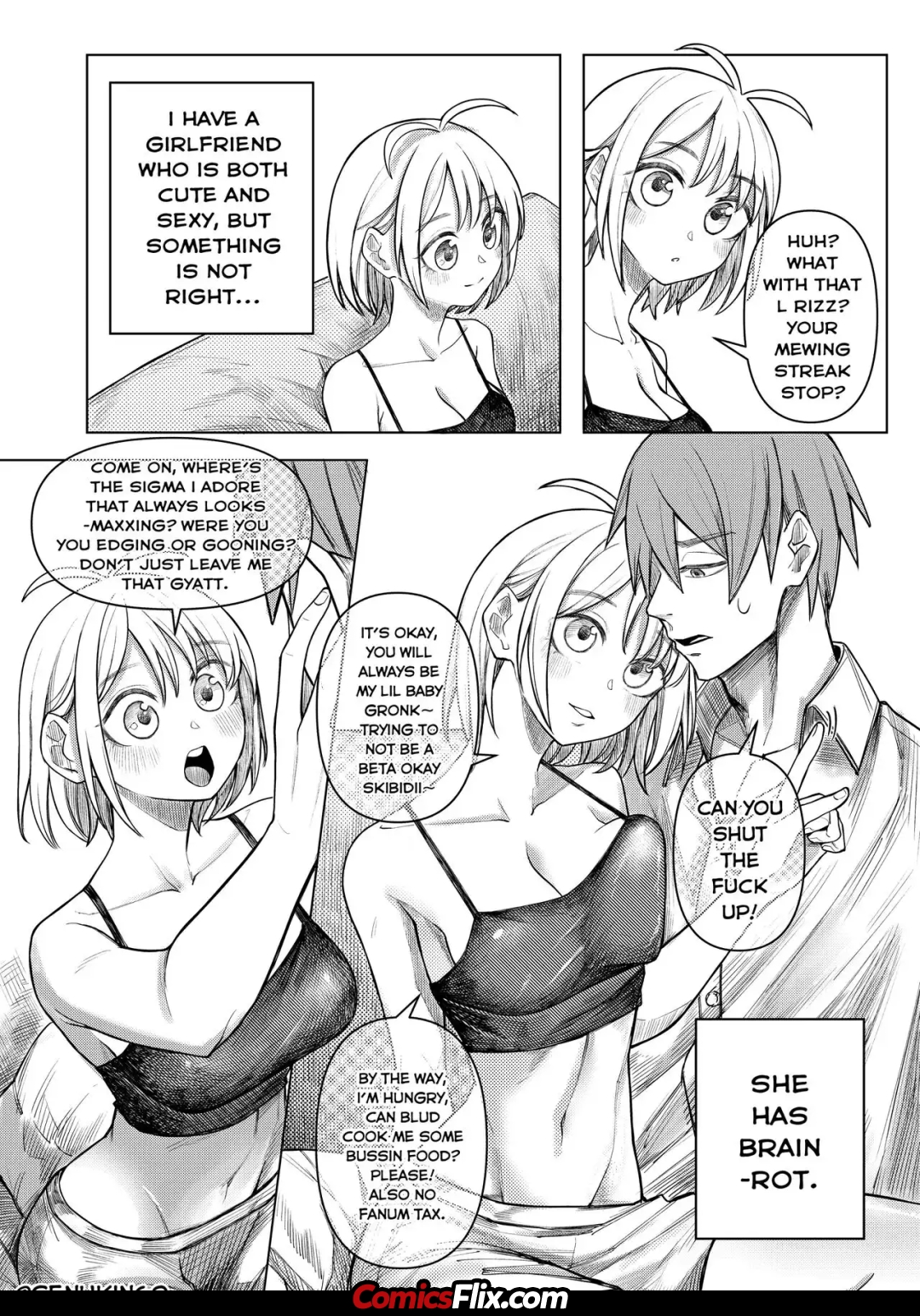 Comic Porno How To Train Your Brainrot Girlfriend - Senukin X Glutamat (#2)