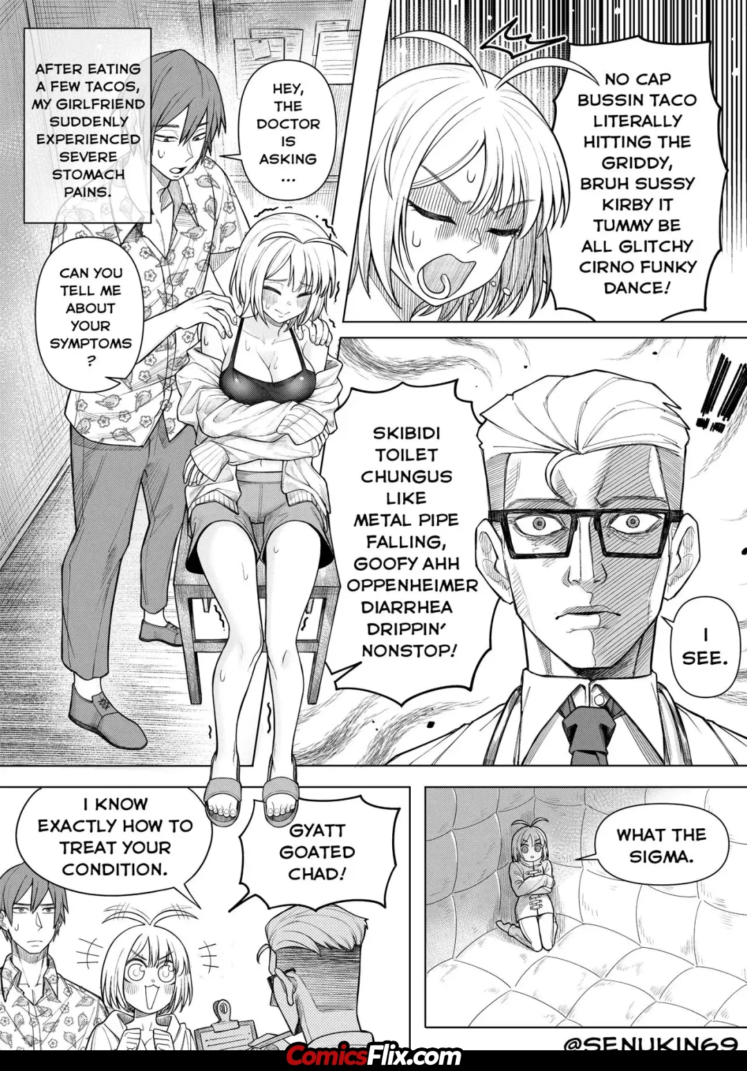 Comic Porno How To Train Your Brainrot Girlfriend - Senukin X Glutamat (#7)