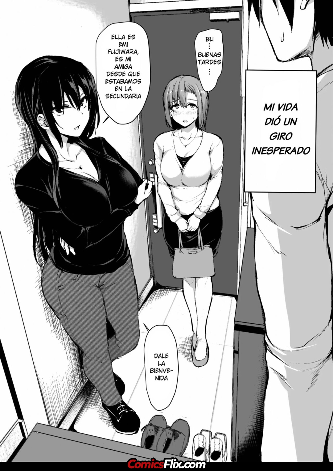 Comic Porno [Tachibana Omina] Kyonyuu Ga Futariinai To Bokkishinai Otto No Tame Ni Tomodachi O Tsuretekita Tsuma Ch.1 (Hentai Porn) (#4)