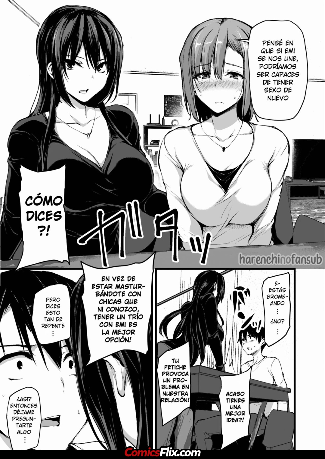 Comic Porno [Tachibana Omina] Kyonyuu Ga Futariinai To Bokkishinai Otto No Tame Ni Tomodachi O Tsuretekita Tsuma Ch.1 (Hentai Porn) (#7)