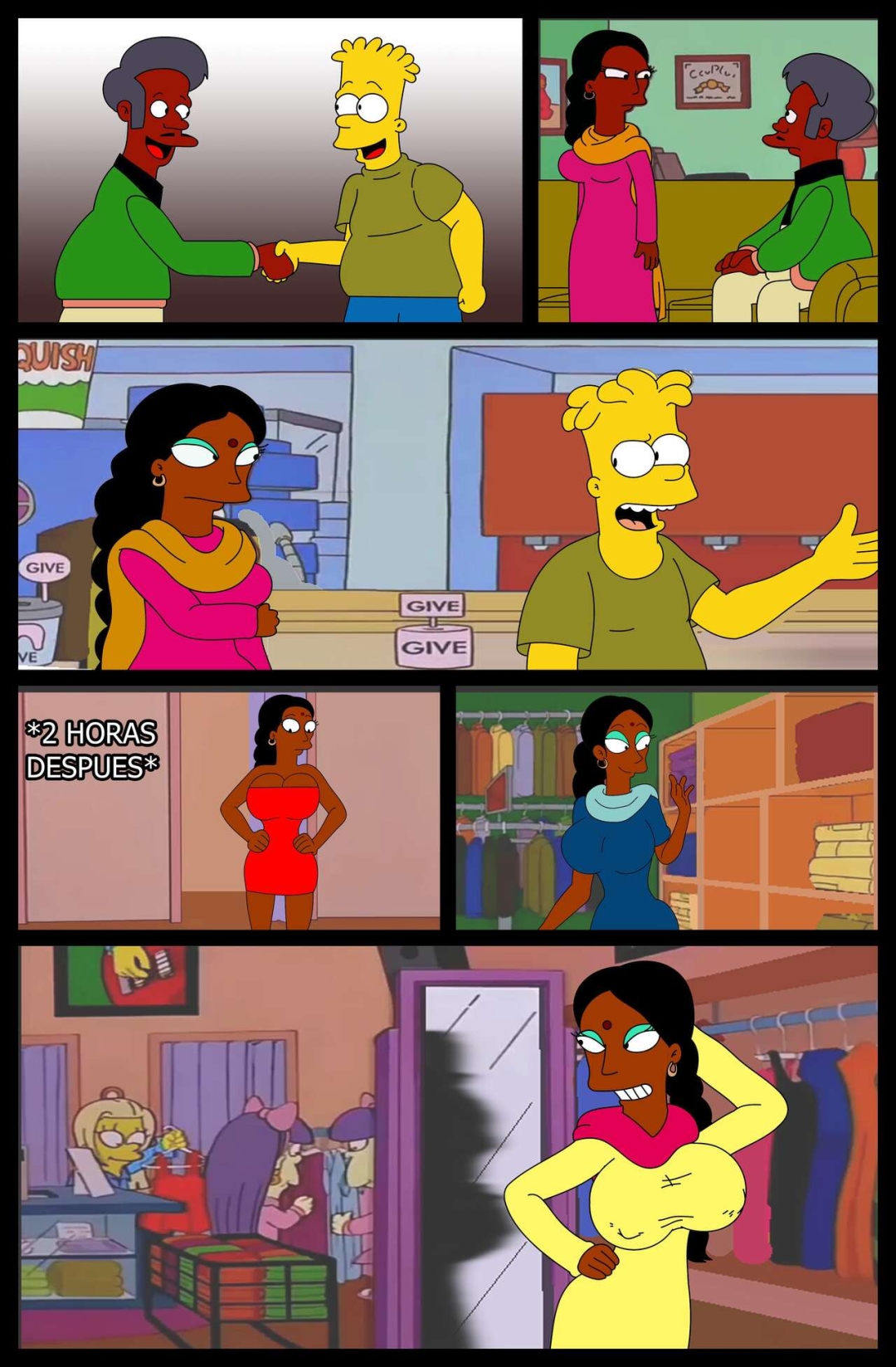 Comic Porno [Ferozyraptor] El Favor De Manjula (The Simpson) (#4)