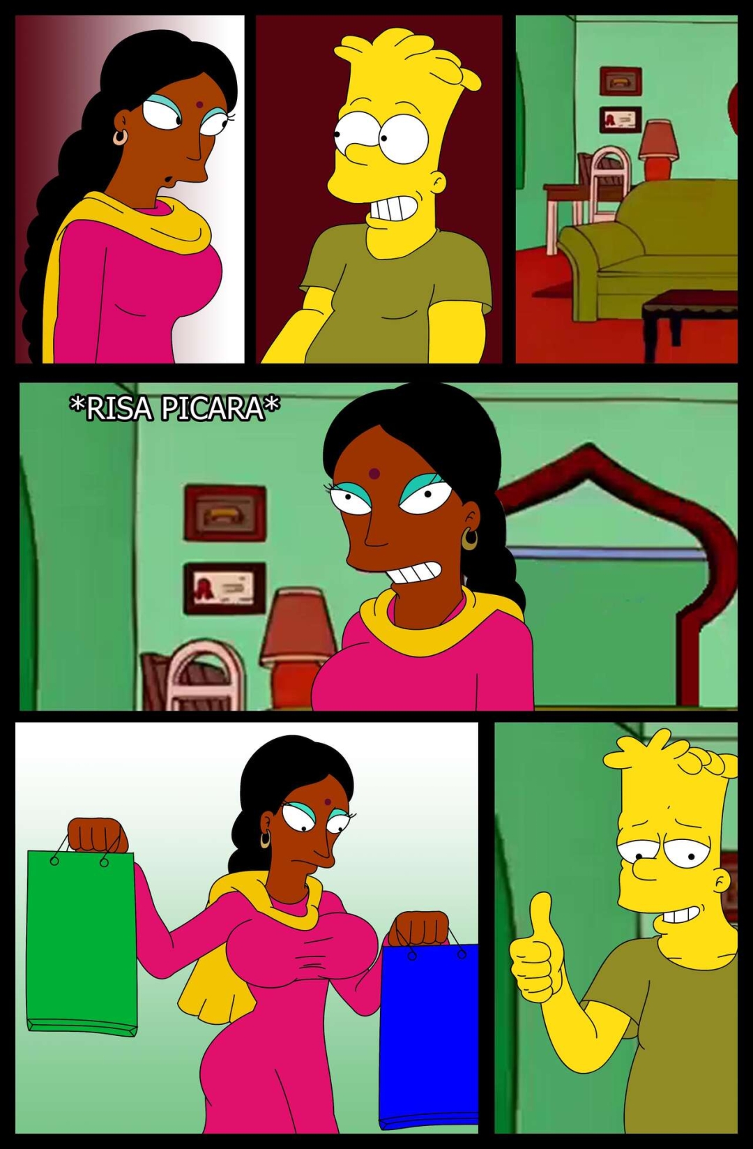 Comic Porno [Ferozyraptor] El Favor De Manjula (The Simpson) (#5)