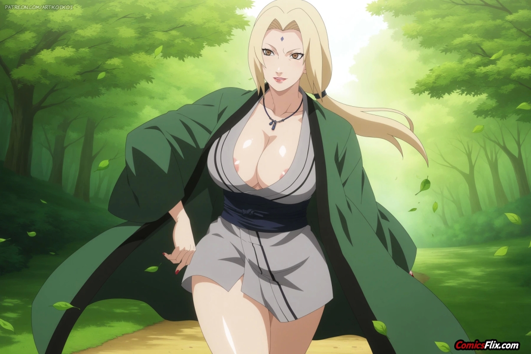 Hentai Porno de Tsunade Senju Outdoor Sex | Naruto (#14)