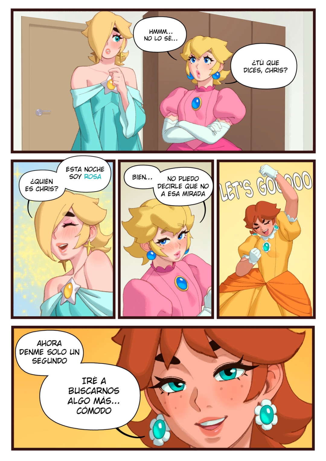 Comic Porno [Rizdraws] Princess Sleepover (Super Mario Bros) (#4)