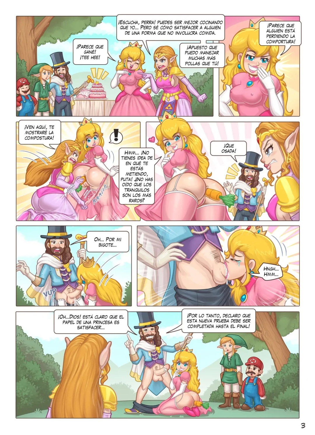 Comic Porno Hot Duels VI Epic Showdown Of Zelda Vs Peach - JinnAcheron (#4)