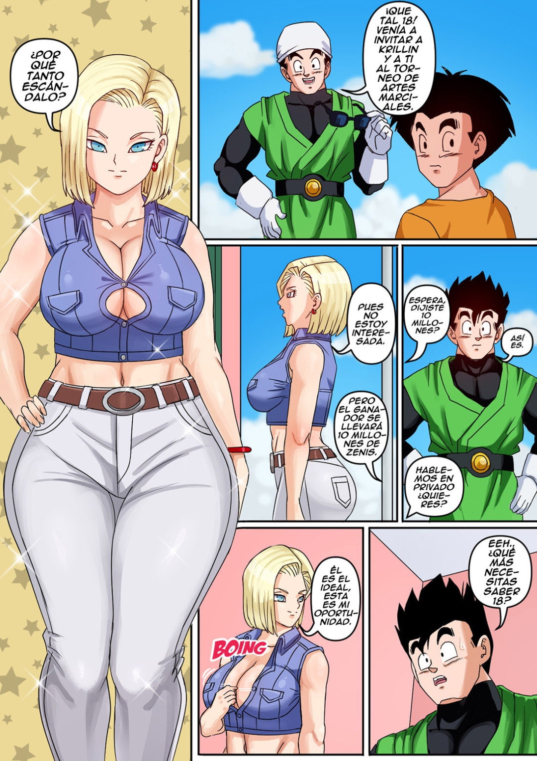 Comic Porno [Pink Pawg] ANDROID 18 Y GOHAN Parte 1 (Dragon Ball Z) (#5)