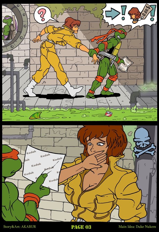 Comic Porno [Akabur] The Slut From Channel Six: Parte 1 (Teenage Mutant Ninja Turtles) (#4)